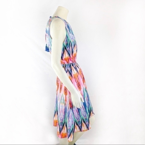 Athleta Ikat Martinique Casual Day Colorful Dress - Picture 3 of 11